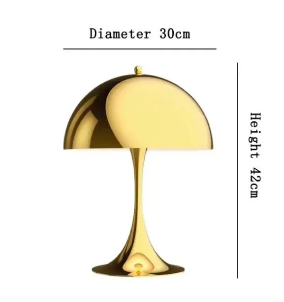 Italian Art Simple Design Room Decor Study Bedroom Bedside Decoration High-end Mushroom Table Lamp Atmospheric Eye Protection