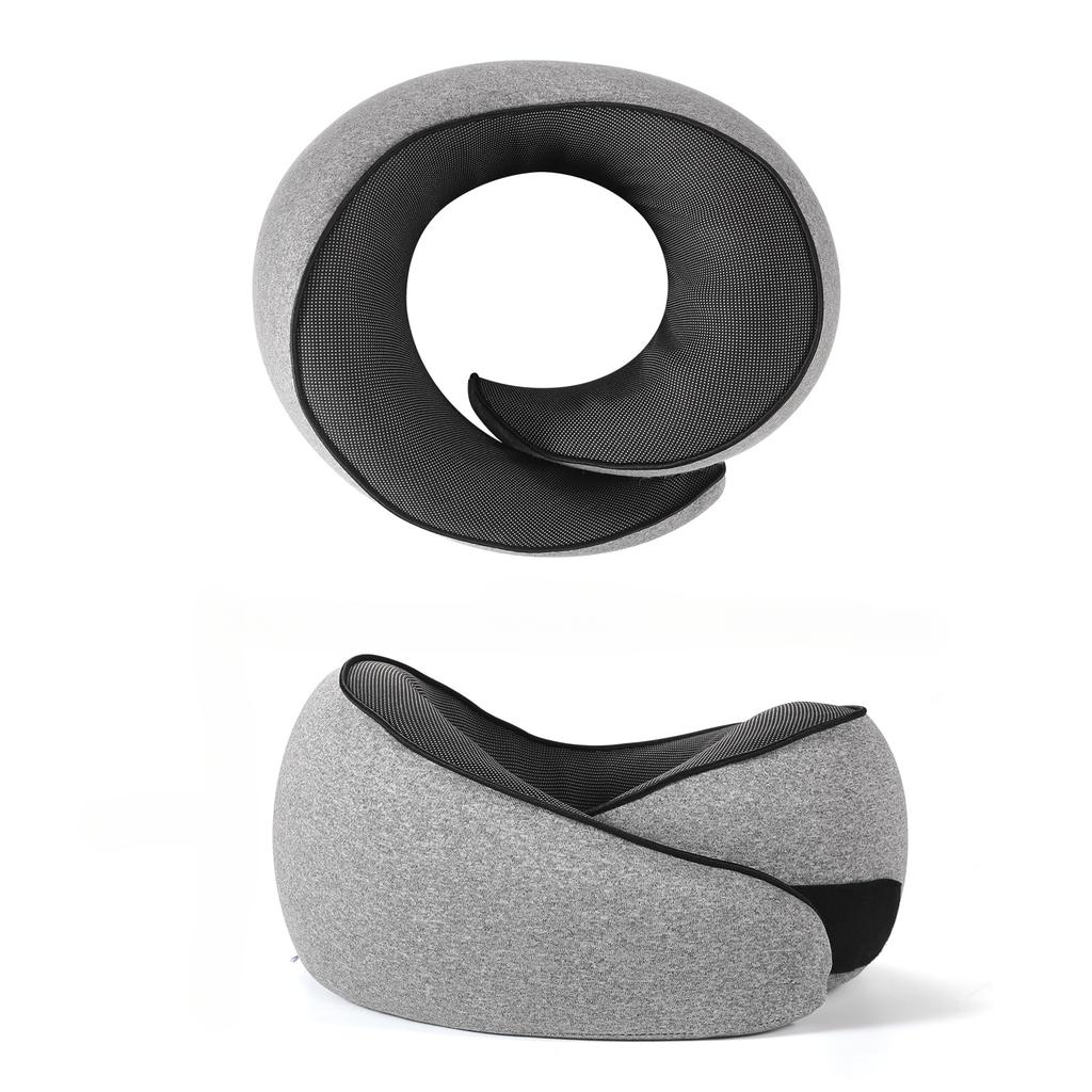 Travel Neck Pillow Memory Foam U-shaped Pillow Neck Pillows for Traveling Portable with Organizer bag Noon Break Sleep Pillows