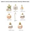 29/20Pcs Star Xmas Tree Hanging Ornaments Champagne Merry Christmas Decorations  Home New Year Decor