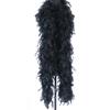 DIY 2 Yards Zweifarbige Truthahnfeder Boa Schal Schal 130g Marabutfedern für Hochzeitsfeier Kostüm Nähen Dekor Zubehör