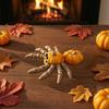 Desktop Halloween Decoration 3D Printed Spider Pumpkin Figurine with Movable Joints, Creative Stress Flexible Limb Relief Fidget Toy, Articulated