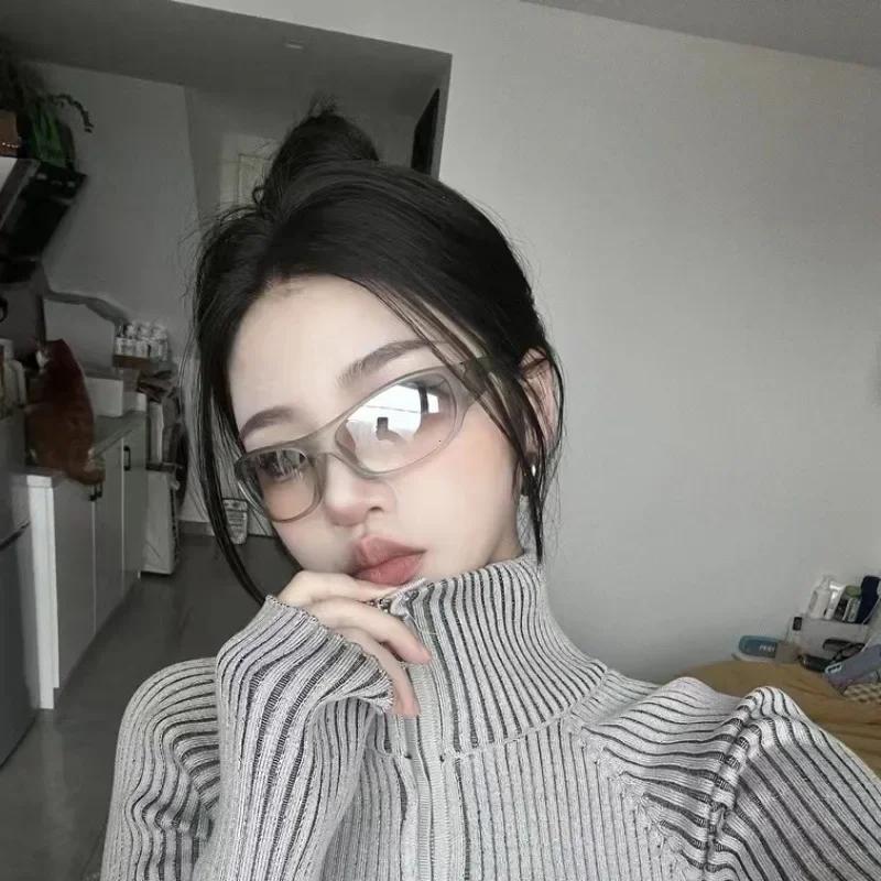 New Punk  Sunglasses Women Goggle Luxury Brand Wrap Square Sun Glasses 2000'S Shades Eyewear Uv400 Female Designer Eyeglasses