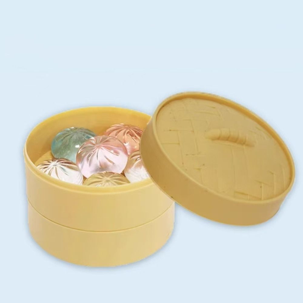 Cute Pinch Steamer Bun Toy Squeezable Sensory Toy Student Mini Dumplings Squishy Kids Toy