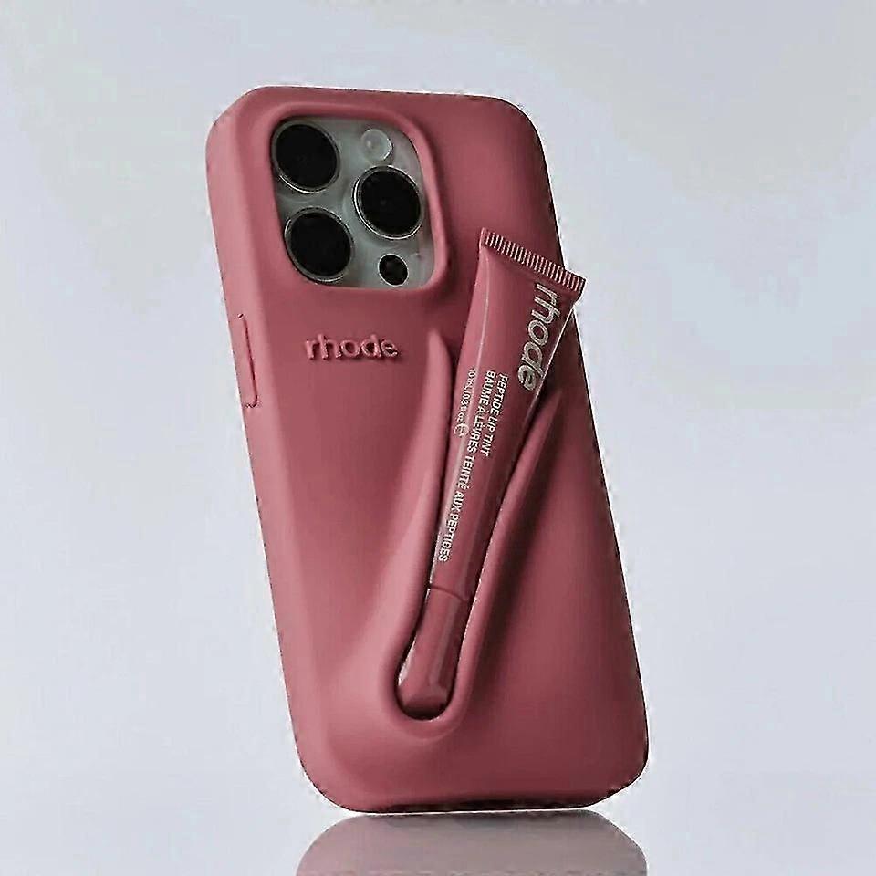 Rhode Lip Gloss Raspberry Phone Case for iPhone 16 15 14 13 12 11 Pro Max C