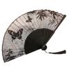 Butterfly Chinese Art Fan Bamboo Frame Hand Fan Elegant Vintage Silk Folding Fan  Home Decor