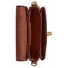 Coach Cassie 17 Abnehmbarer Ketten-Schultergurt Kunstleder und Rindsleder Umhängetasche Kleine Damenhandtasche Braun Karamell CW566-B4XHG