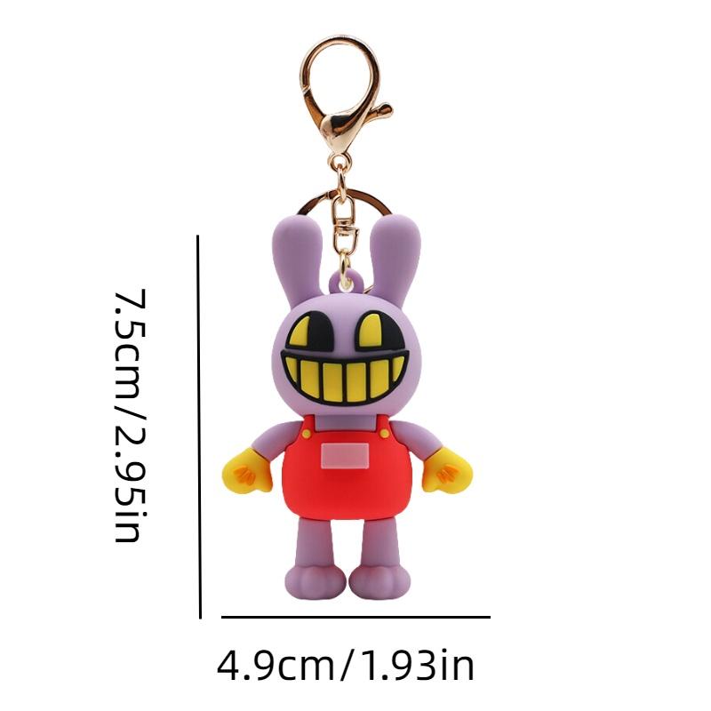 Der erstaunliche digitale Zirkus Silikon-Schlüsselanhänger-Anhänger Perfekt zum Verschenken an Geburtstagen, Abschlussfeiern und mehr!