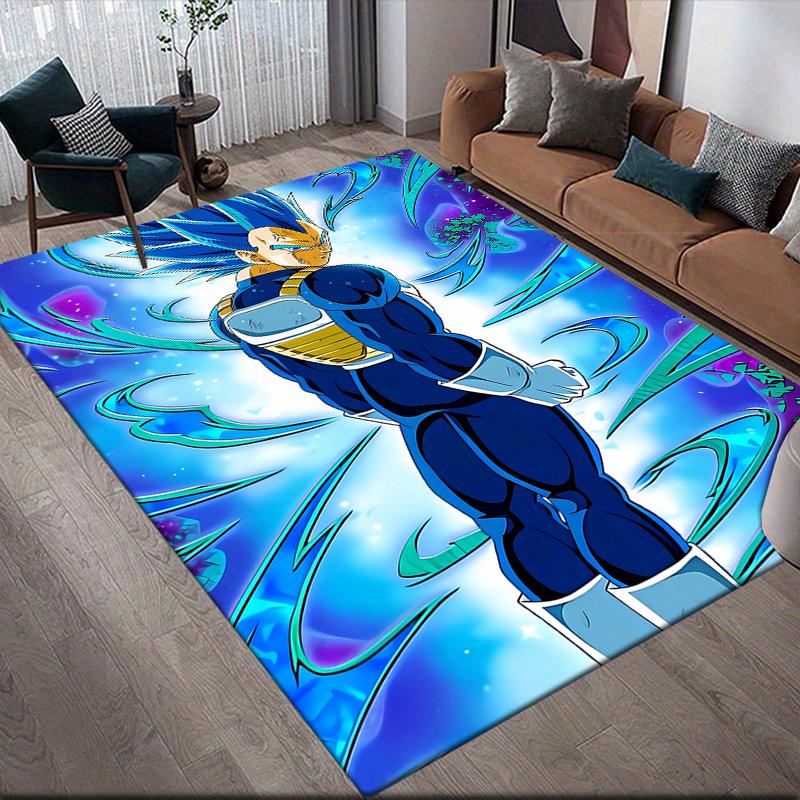 Dragon Ball Vegeta Square Area Rug, Non-Slip Floor Mat for Living Room, Perfect Gift for Vegeta Fans.chl