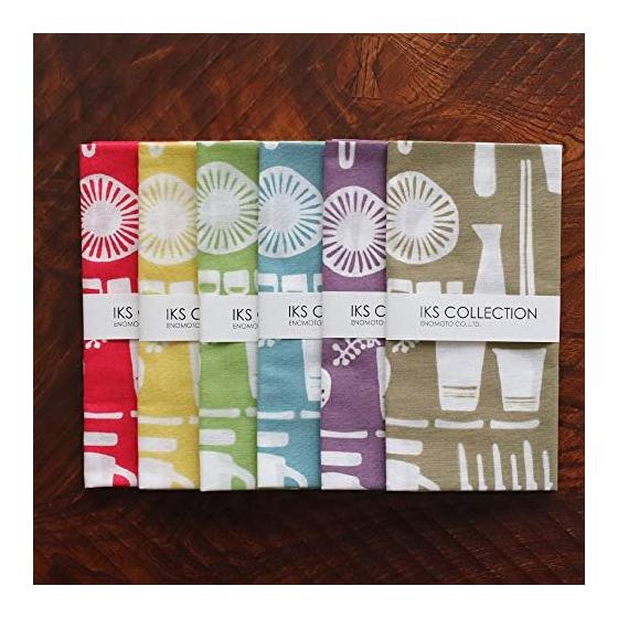 IKS Tenugui Japanese Towel, 100% Cotton, Unhemmed (Kitchen Purple)
