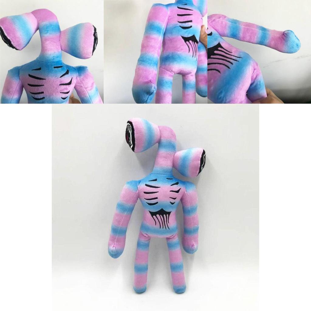 37cm Cartoon Regenbogen Siren Head Plüschtier Ideal für Kinder Entzückende Horror Stoffpuppe