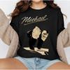 Film Michael Jackson Goldene Unterschrift Grafik Baumwolle Unisex Shirt Sommer Herren Y2k bequem