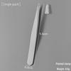 Frosted 96 Stainless Steel Eyebrow & Eyelash Tweezers for Shaping & Hair Removal - Slanted, Flat, and Pointed Tips