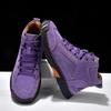 Plus Size Women's Handmade Leather Ankle Boots - Fashionable Stitching, Flat Bottom, Lace-up, Short Casual Shoes