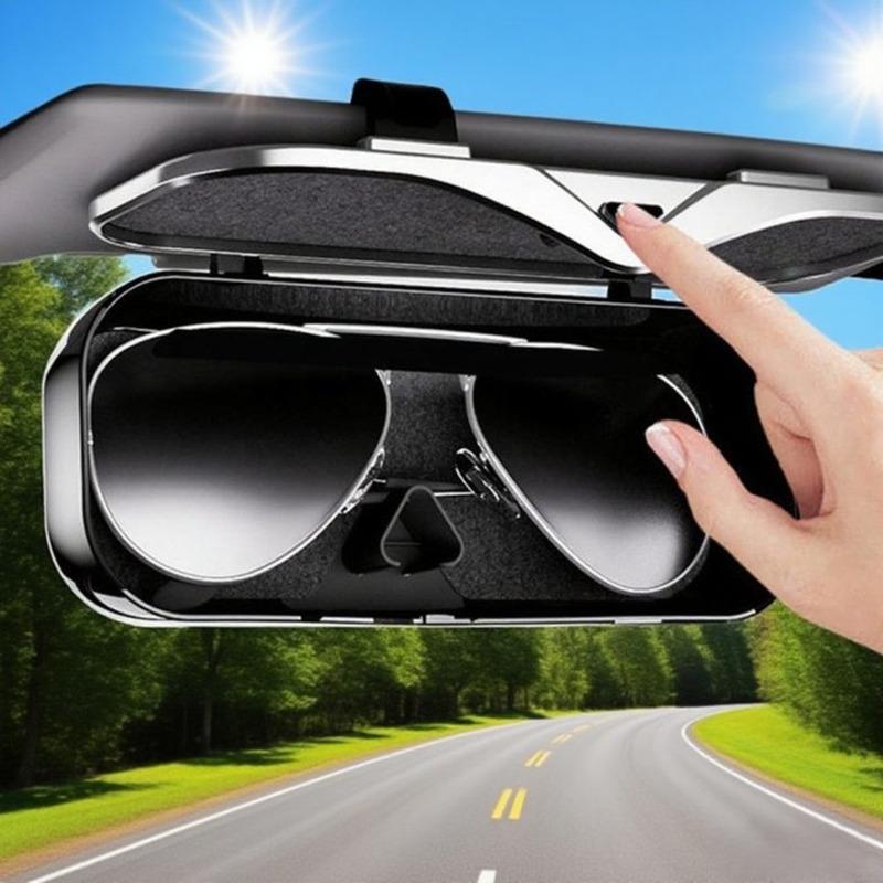 Visor Mounted Eyewear Holder ABS Sunglasses Holder Car Glasses Case Easy tallation Visor Clip High-Quality ABS Material