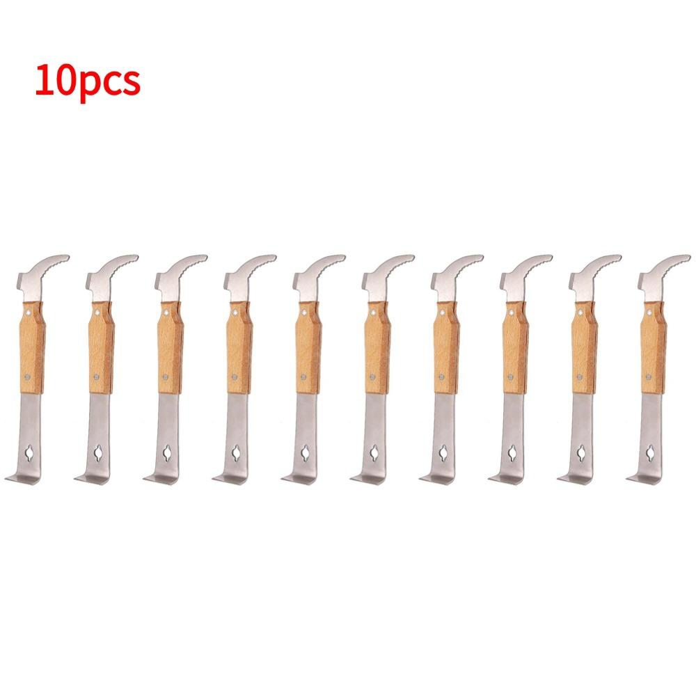 Bee Hive Hook Scraper Multifunctional Beekeeping Hive Tool Hive Scraper J Type Honey Scraper For Beekeeper Supplies Equipment