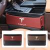 Car Sticker 2025 New Tesla Car Seat Gap Organizer Multifunction Console Crevice Lesther Storage Box Auto Accessories For Tesla M