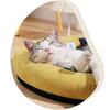 Pet House Bed Four Seasons Cat Dog Bed Warm Removable Cover Washable Pet Shelter Oval Opening Pet Nest Indoor Outdoor Pet Mat