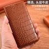 Genuine Leather Flip Case Galaxy A25 5G A15 A05 A05S Crocodile Texture Anti-Drop Wallet Cover With Magnetic