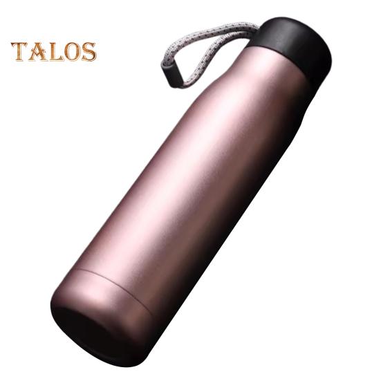 

Термокружка из нержавеющей стали 420/550 мл, термос для воды со спиральной крышкой, герметичная термокружка для путешествий, горячих и холодных напитков, металлическая фляжка для спорта 420ml розы красного