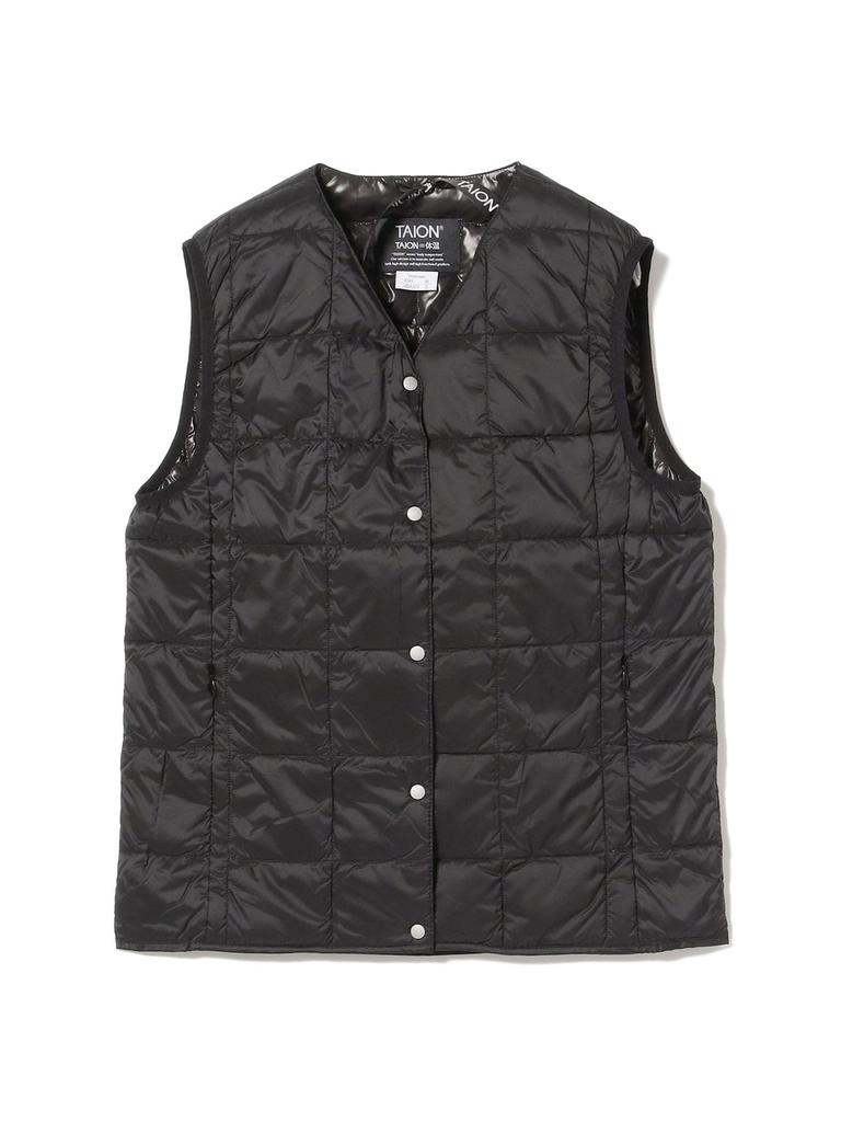 B:MING LIFE STORE by BEAMS Down Jacket/Vest [WEB Exclusive] TAION Inner Down Vest (M-XL) Women's Black XL