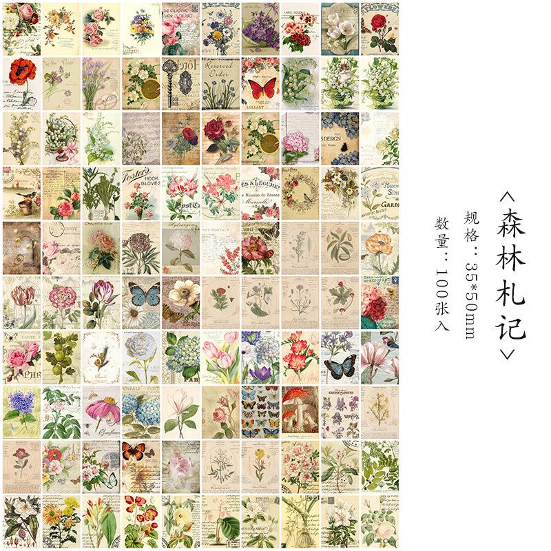 100pcs/lot Memo Pads Sticky Notes Dream Notes Junk Journal Paper diary Scrapbooking Stickers Office School stationery Notepad