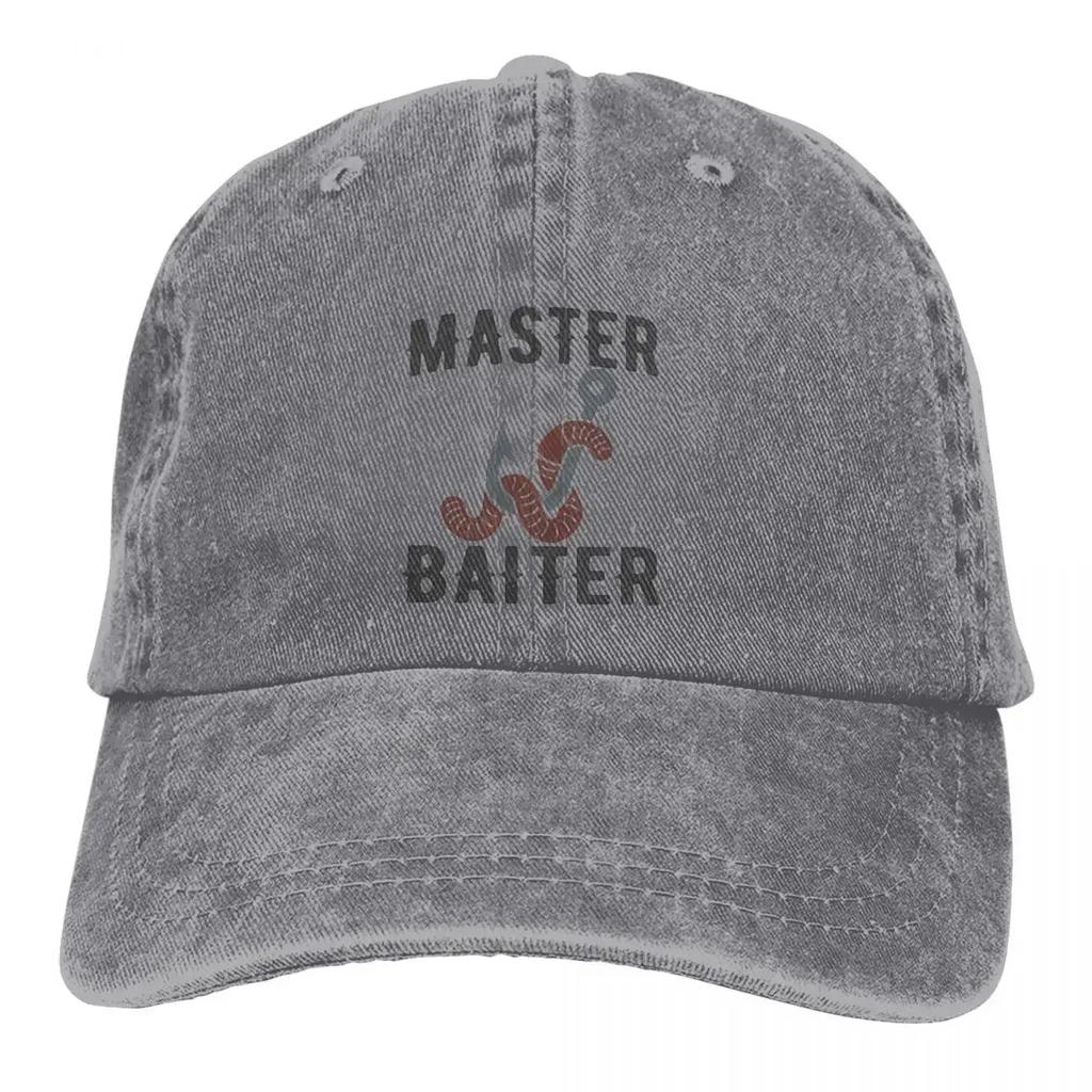 Master Baiter Funny Fisherman Classic Baseball Caps Peaked Cap Sun Shade Hats for Men Women