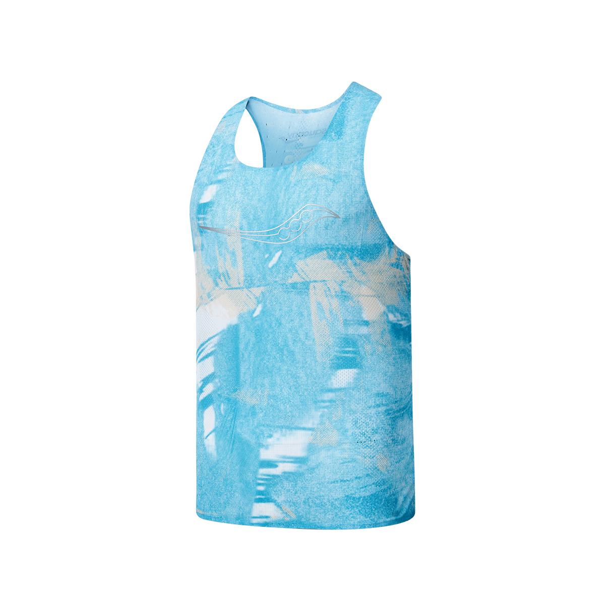 

Saucony Racing Running Knit Vest Men tops Blue-Moon SC2239040B-2 S