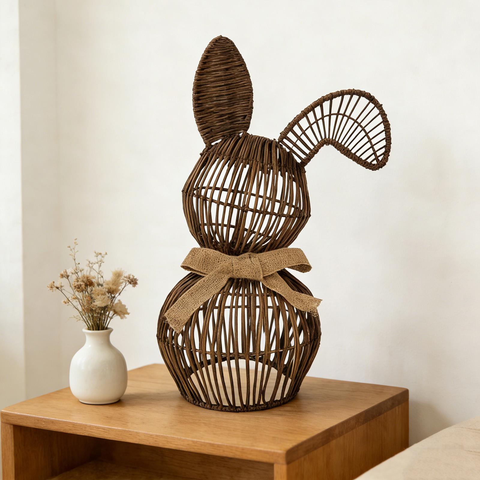 

Hand-woven Bunny Easter Ornament One Size