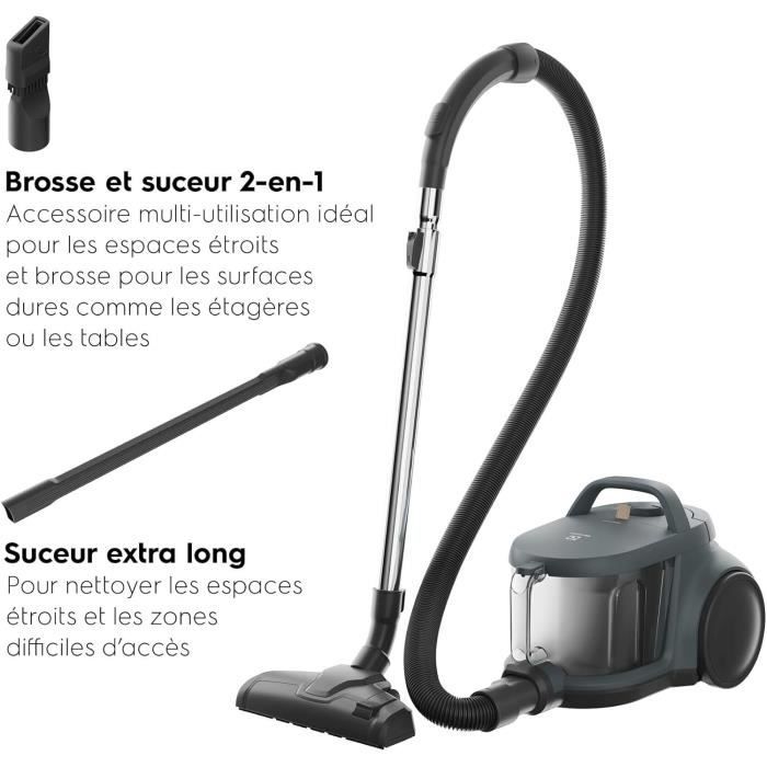 Aspirateur sans Sac - Electrolux - EL31C2OG - Technologie Cyclonique - Filtration 4 Étapes - 2L