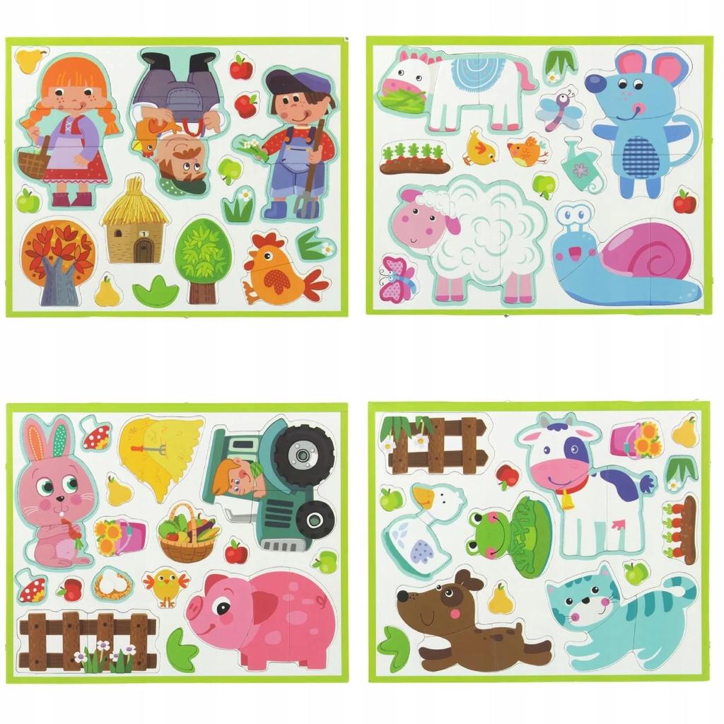 Magnetic Dry-erase Board Animal Farm Puzzle Zkb