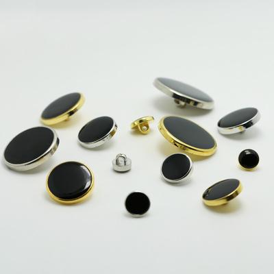 50 Stück Hochwertige Kunststoffknöpfe Imitation Metall Punkt Öl Hemdknöpfe Manschettenknöpfe Anzugmantel Goldene Knöpfe Knöpfe