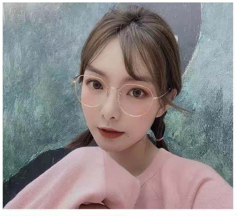 Anti-Blue Flat Glasses For Men And Women With The Same Fashionable And Versatile Student Myopia Finished Glasses
