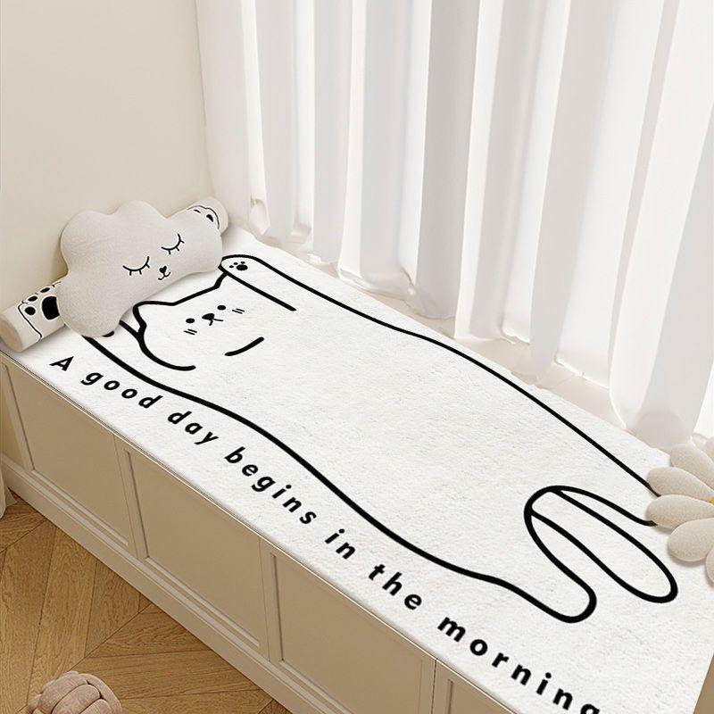 

Мультяшный коврик на пол для эркерного окна, утолщенный, всесезонный, универсальный коврик для балкона, милый татами, коврик для подоконника, ковер 40 * 120 cm