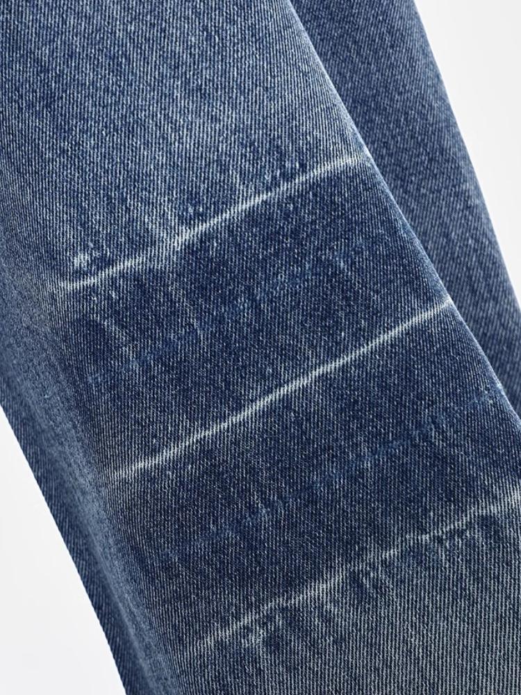 90. léta Modré volné džíny High Street Dámské Americký styl Vintage Wash Kalhoty se širokými nohavicemi Základní Jednoduché Ležérní Módní Volné kalhoty