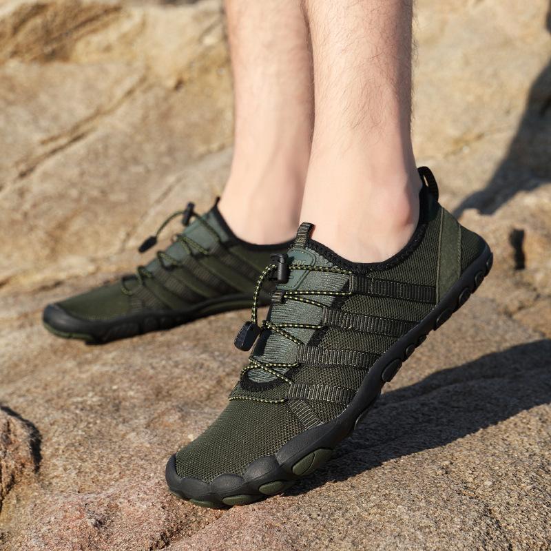 New large size outdoor five-finger creek walking shoes, hiking shoes, swimming and drifting couple shoes, one piece 2025