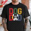 Vintage Dog Dad TShirt Retro Pet Parent Vibe Shirt Pet Lover Statement Tshirt Fathers Day Tee Men Crewneck Cotton Short Sleeve