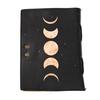 Leather Journal-Handmade Deckle Edge Paper, leather Half Moon journal, handmade Journals,Handcrafted Books