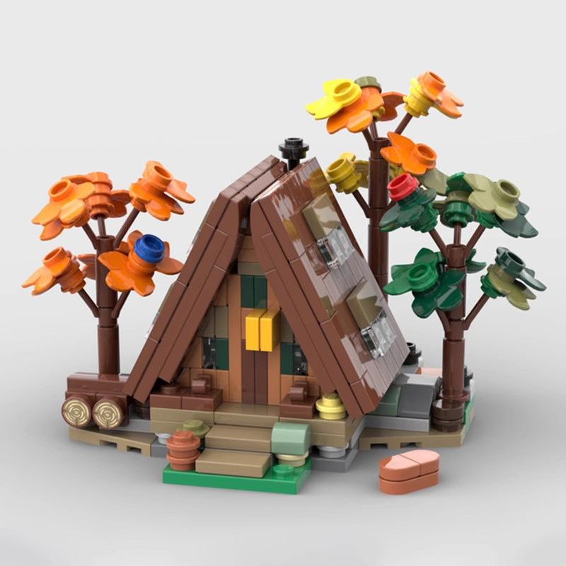 MOC Bausteine Spielzeug Modell DIY Kreative Steine Baum-Sets Bauen Garten Pflanze Wald Zusammenbauen Natürliche Stadt Straßenansicht Park Dschungel