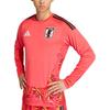 Adidas Japan 26 Home Goalkeeper Jersey Long Sleeve Semi Lucid Red Men Tops KA9649
