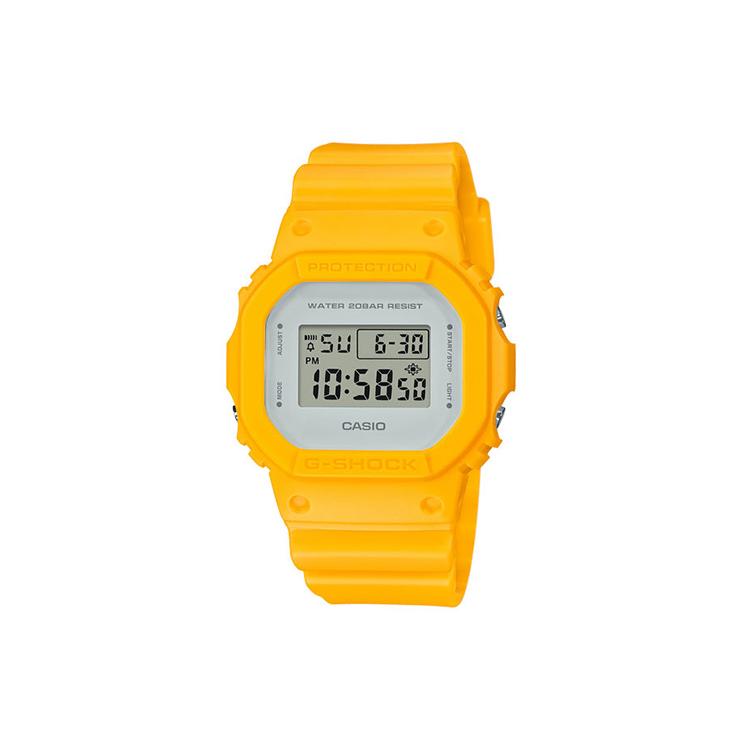 Мужские часы CASIO Серия G-SQUAD Серые DW-5600CU-9 DW-5600CU-9 Vintage Yellow Strap