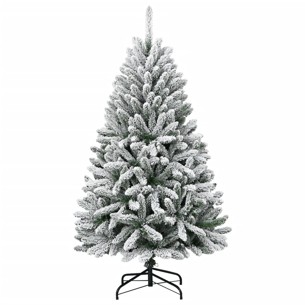 Vidaxl Sztuczna Choinka Zawiasowa, Ośnieżona, 150 Cm