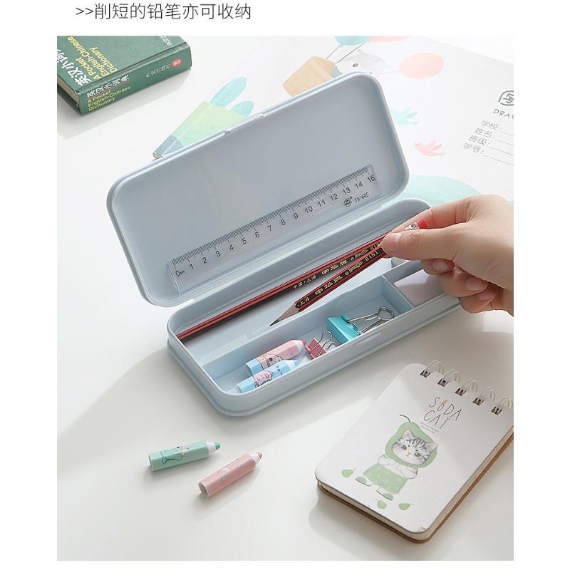 Creative Simple Plastic Stationery Storage Pencil Case For Students