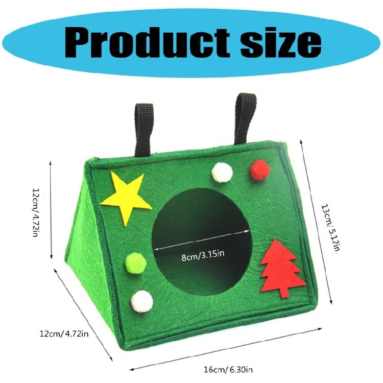 Dwarf Hamster and Mouse Hideaway Toy Bed Christmas Gift Habitat Hanging Bed for Small Pet Sleep Cage Toy