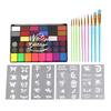 42 Colors Face Painting Kit for Kids Halloween Party Makeup Pallet Body Paint Set for Cosplay Clown Birthday Show