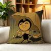 CClassic Indie Horror Game BATIM Bendy  Pillow Case Square DoubleSided Sofa Cushion Cover Bedroom Bedside Pillow