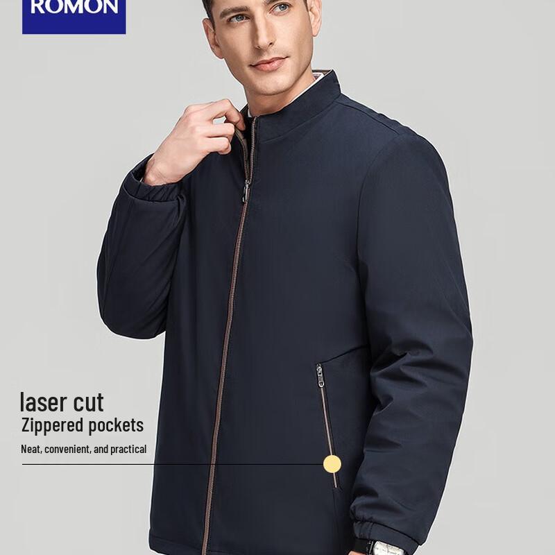 ROMON Men's Padded Stand-Collar Jacket