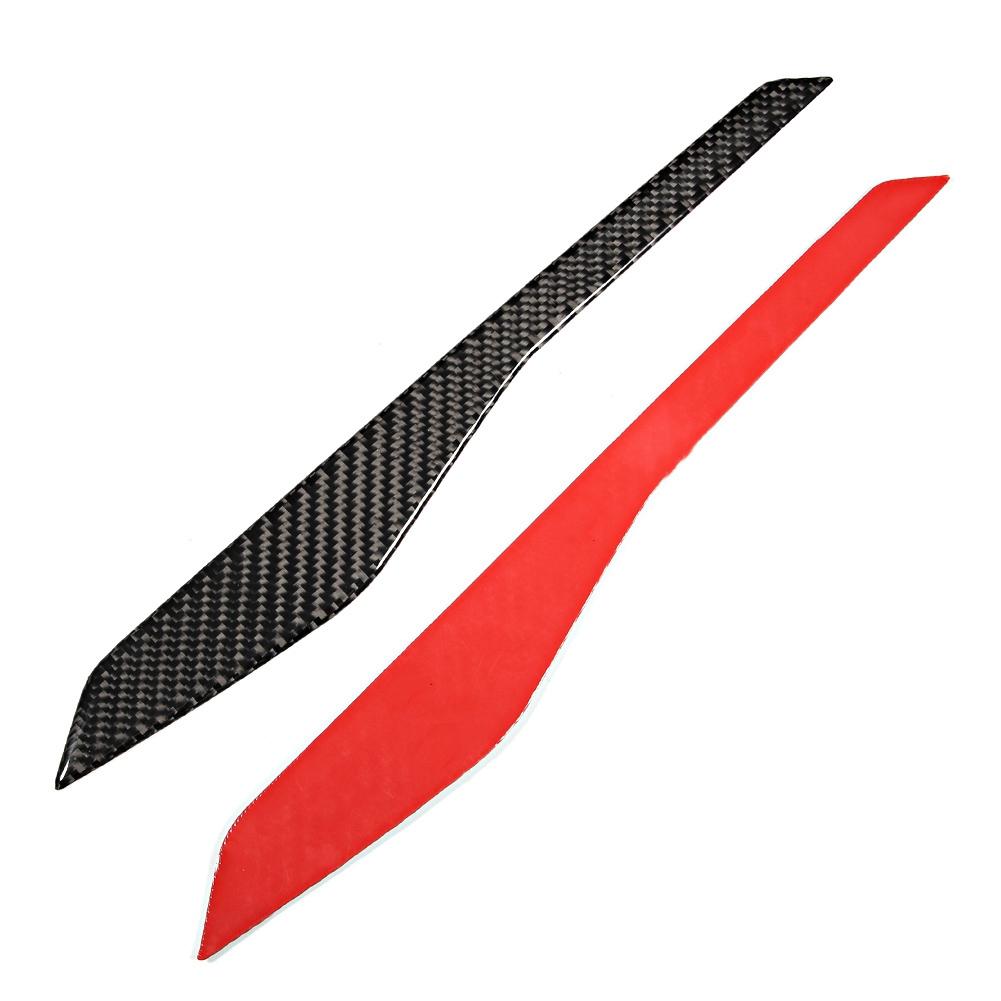 2 st Äkta Kolfiber Mittkonsolpanel Dekorlist Passar för Ford Explorer 2013 2018