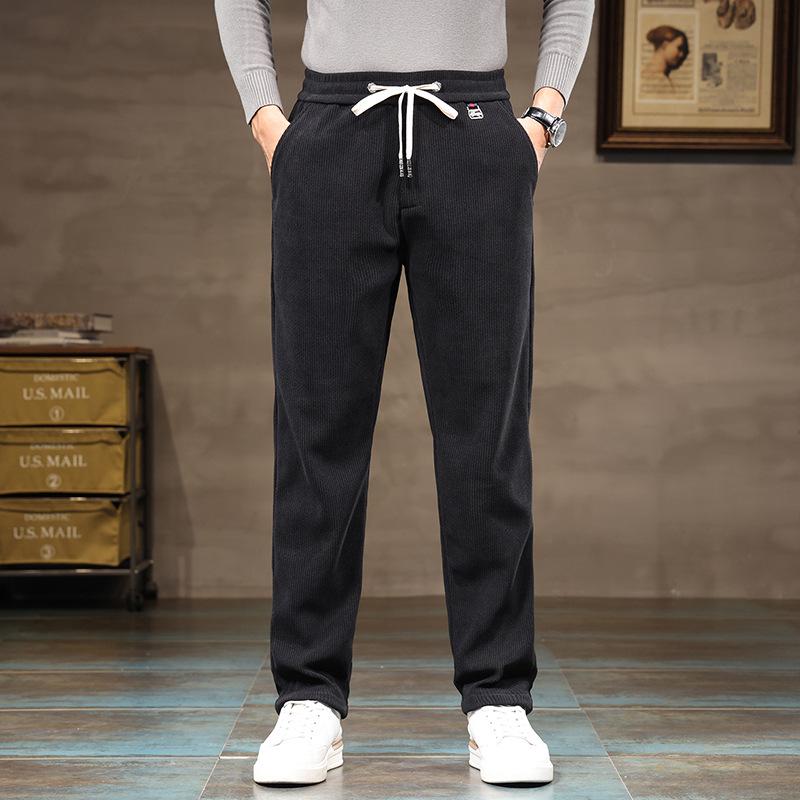 Premium Men's Mink Velvet Windproof Trousers for Spring and Autumn