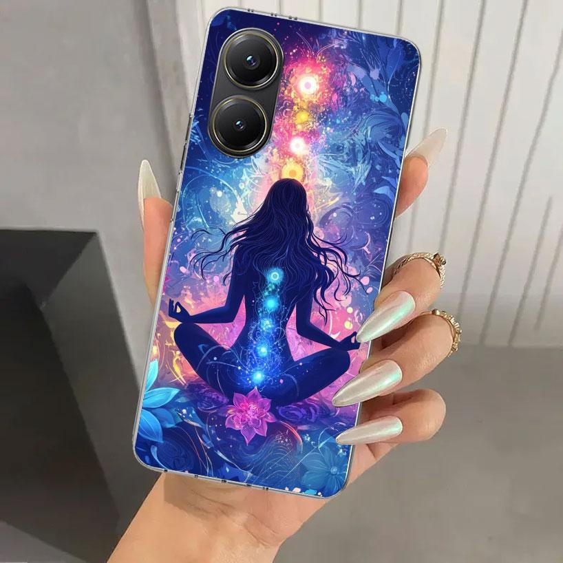 Yoga Chakra Spiritual Energy Universe Phone Case for Xiaomi Poco X5 X6 X7 Pro F7 Ultra M7 Redmi 15 15C 13 13C 12 12C 10 10A 10C