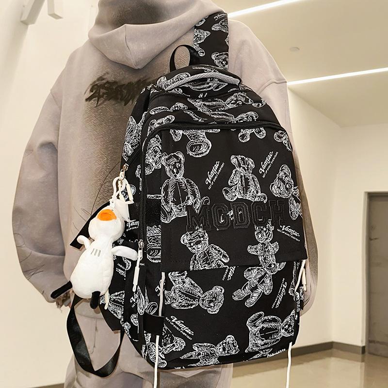 Schoolbags College Students Girls High School Students Boys Large Capacity Printed Backpack Junior High School Students Backpacks
